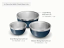 Mixing Bowl Set - Navy - Detail
