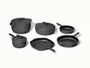 Enameled Cast Iron Set & Mini Duo - Charcoal - Hero