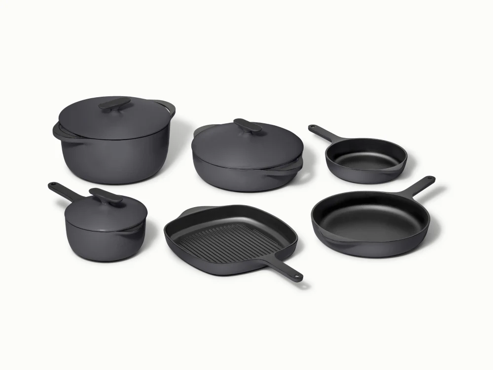 Enameled Cast Iron Set & Mini Duo - Charcoal - Hero