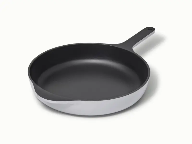 Enameled Cast Iron Skillet - Gray - Hero