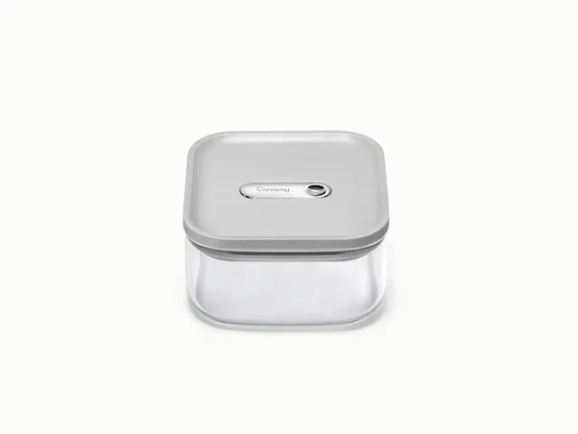 Small Glass Airtight Container - Gray - Hero
