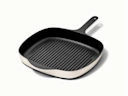Enameled Cast Iron Grill Pan - Cream - Hero