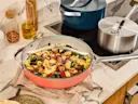 Glass Lid - 12 inch - Ceramic Pan Cooking Pasta with Lid
