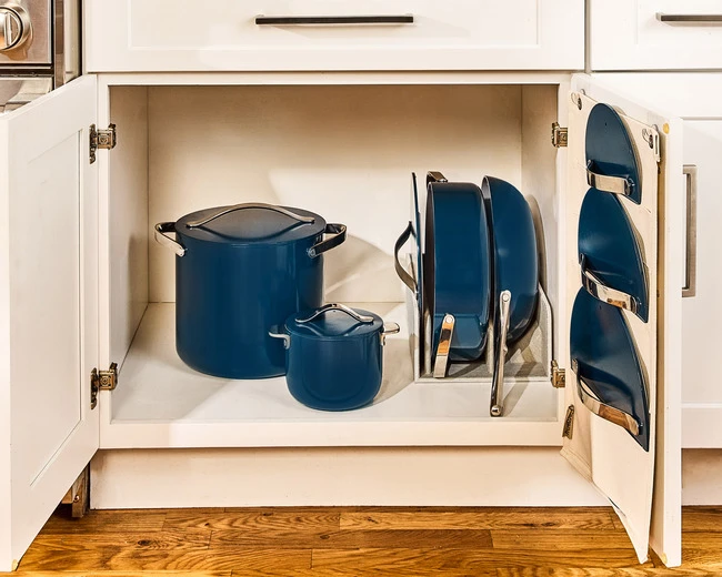 Ceramic Cookware Set - Navy - Complimentary Storage Included