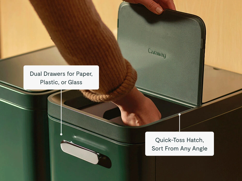 Trash and Recycling Duo Bin - Slim - Recycling Lifestyle