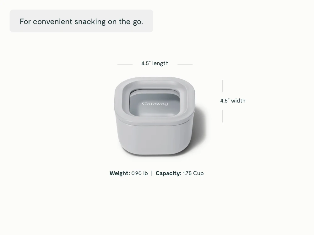 Mini Square Container - Gray - Detail