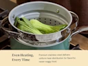 Small Steamer - Stainless Steel - Even Heating Lifestyle