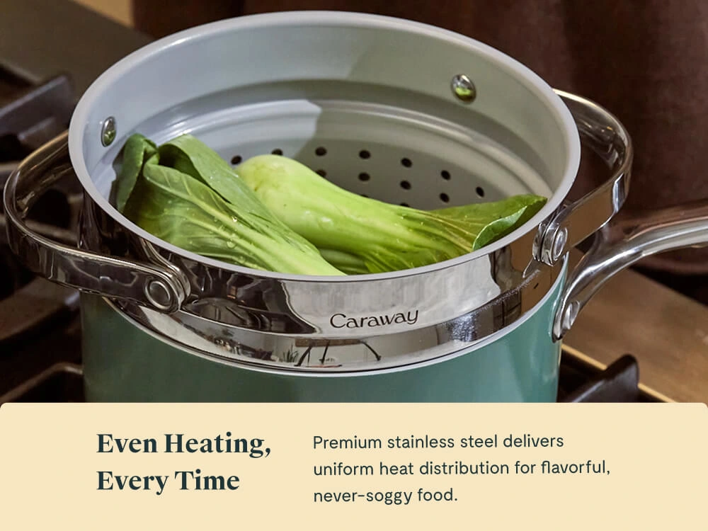 Small Steamer - Stainless Steel - Even Heating Lifestyle