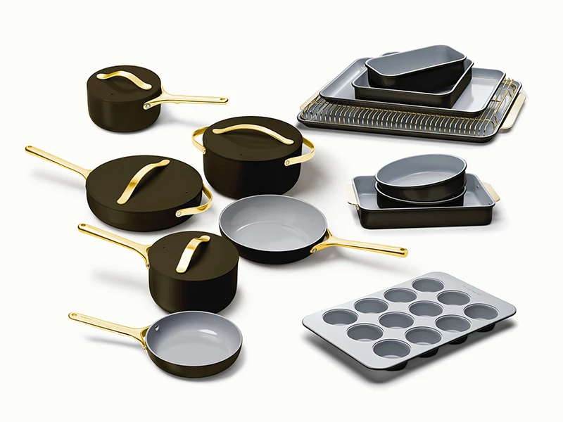 Ceramic Deluxe Cook & Bake Set - Black - Hero