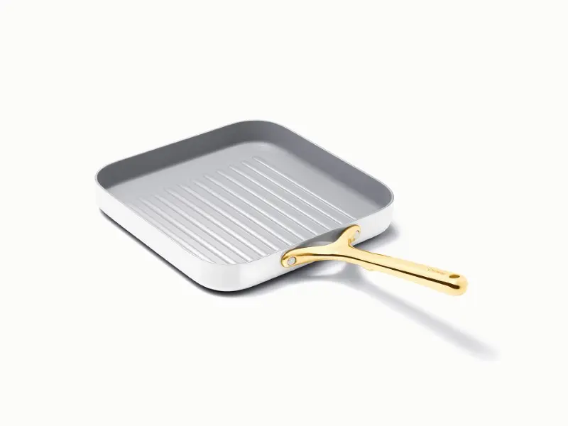 Square Grill Pan - White - Hero