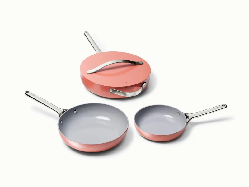 Ceramic Fry Pan Trio - Perracotta - Hero