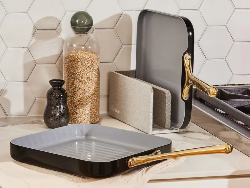 Squareware Set - Black - Organizer on Counter