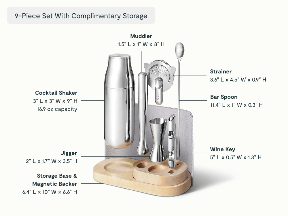 Complete Bar Set - Gray - Detail