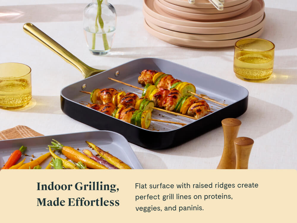 Ceramic Grill Pan | Grill Pan for Stove | Non Stick Grill Pan
