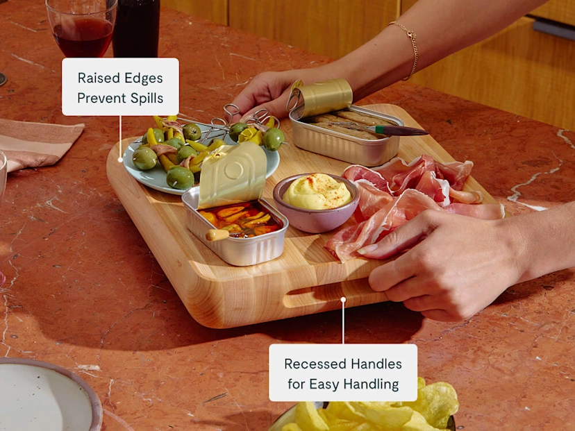 Prep & Serve Butcher Block Set - Carrying