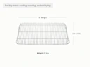 Cooling Rack - Stainless Steel - Weight Dimensions