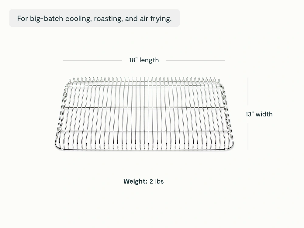 Cooling Rack - Stainless Steel - Weight Dimensions