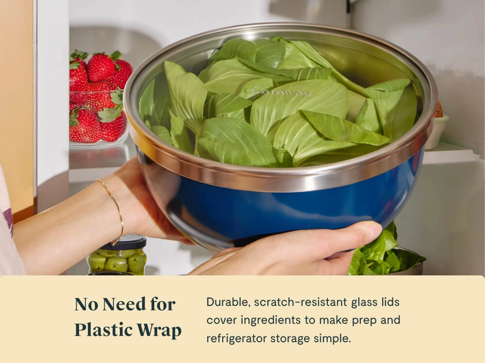 Mixing Bowl Set - Navy - No Need for Plastic Wrap