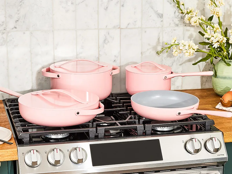 Caraway Monochrome - Blush - On Stovetop