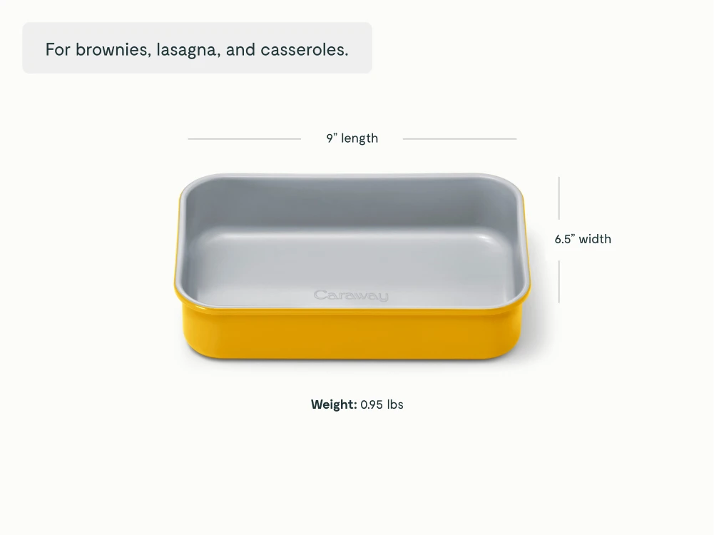 Small Rectangle Pan - Marigold - Detail