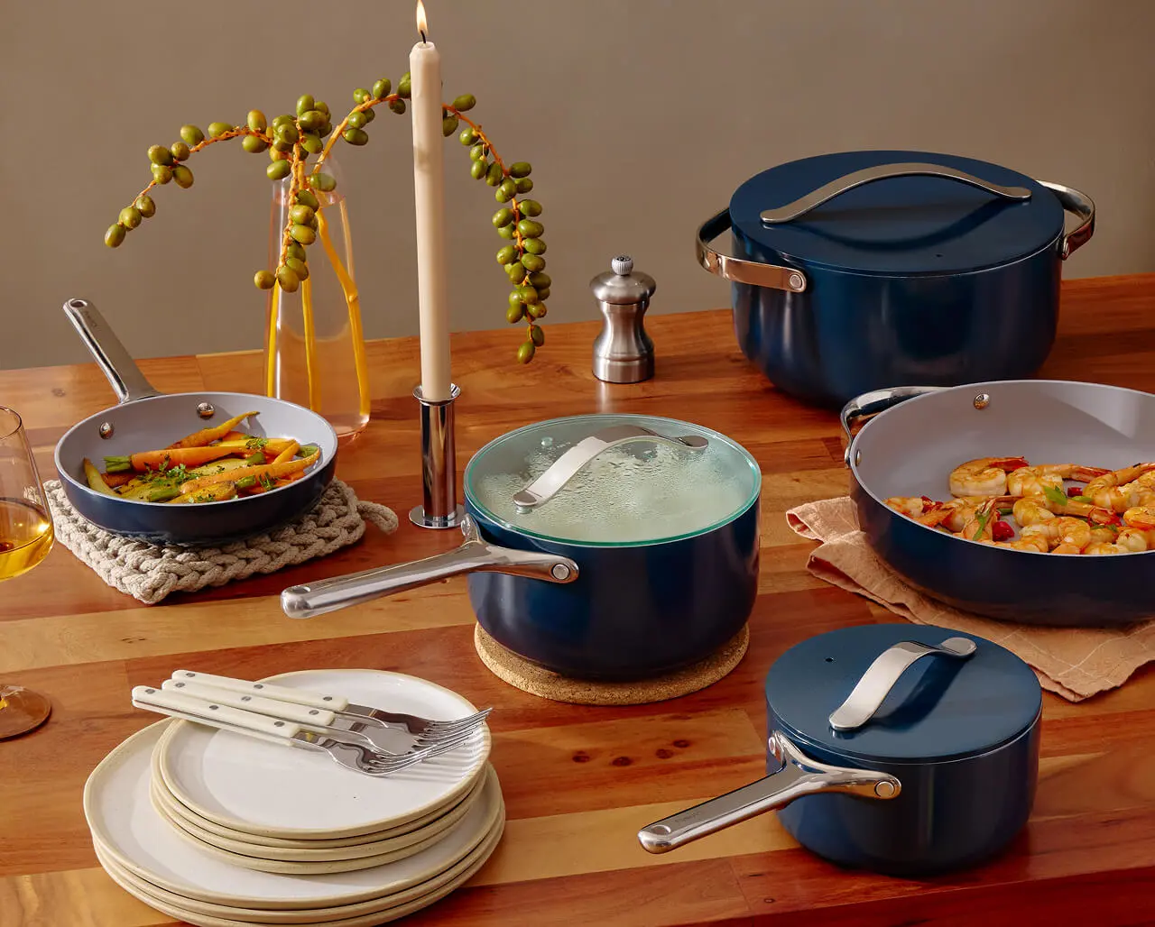 Cookware Set - Navy - Lifestyle Desktop