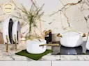 Ceramic Cookware Set - White - Complimentary Storage Included