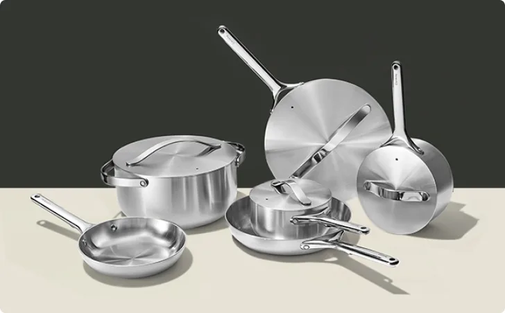 Stainless Steel Cookware Desktop Navigation