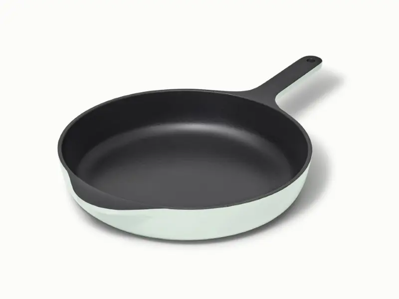 Enameled Cast Iron Skillet - Light Mist - Hero