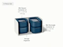 Mini Food Storage Set - Navy - Detail
