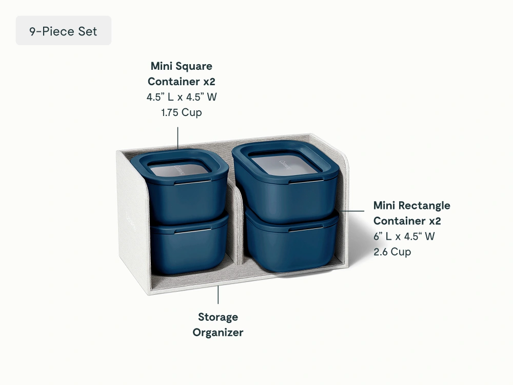 Mini Food Storage Set - Navy - Detail