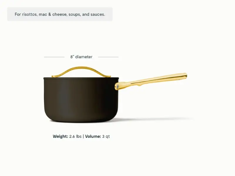 Sauce Pan - Black - Detail
