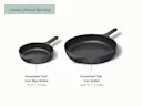 Enameled Cast Iron Skillet Duo - Charcoal - Detail