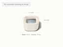 Mini Square Container - Cream - Detail