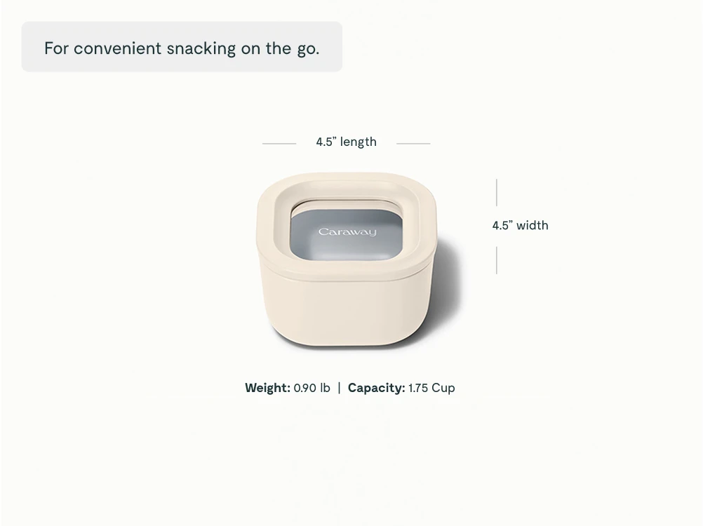 Mini Square Container - Cream - Detail
