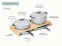 Enameled Cast Iron Set - Gray - Detail
