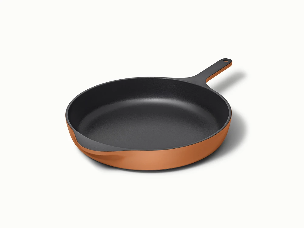 Enameled Cast Iron Large Skillet - Rust - Hero