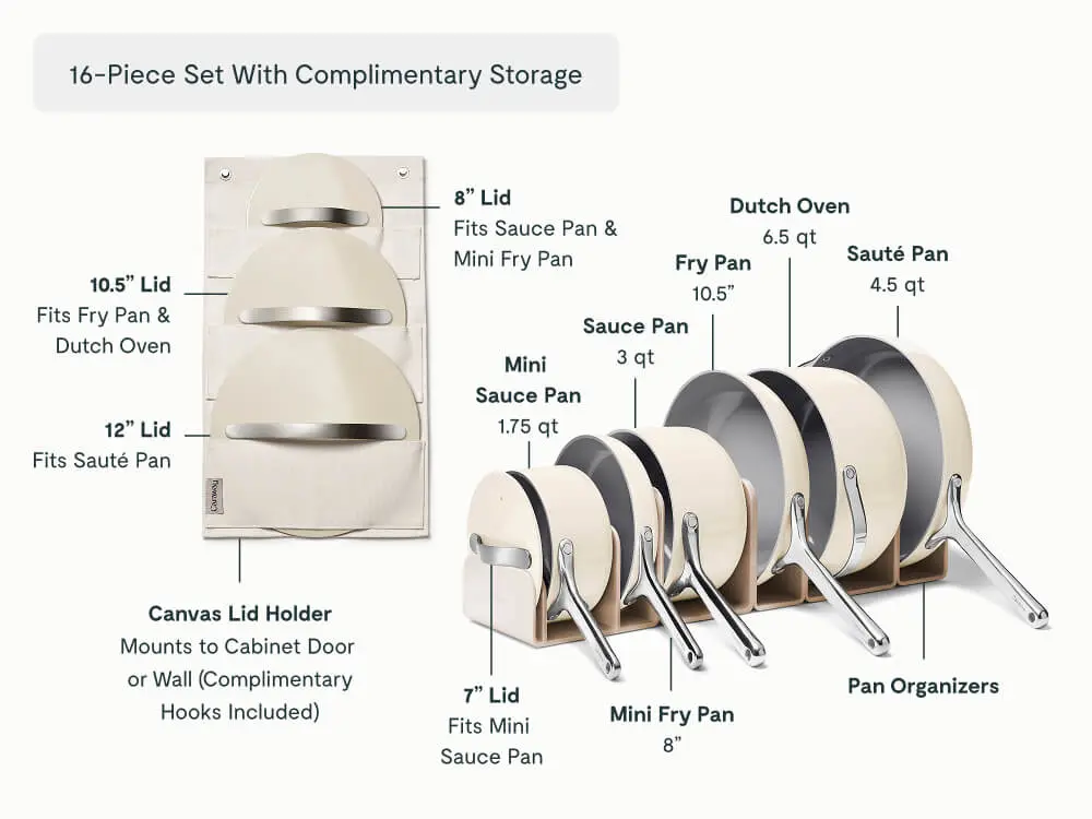 Ceramic Cookware & Minis Set - Cream - Detail