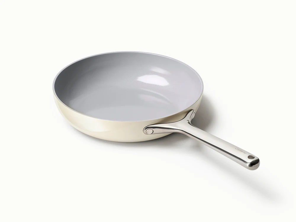 Ceramic Fry Pan - Cream - Hero