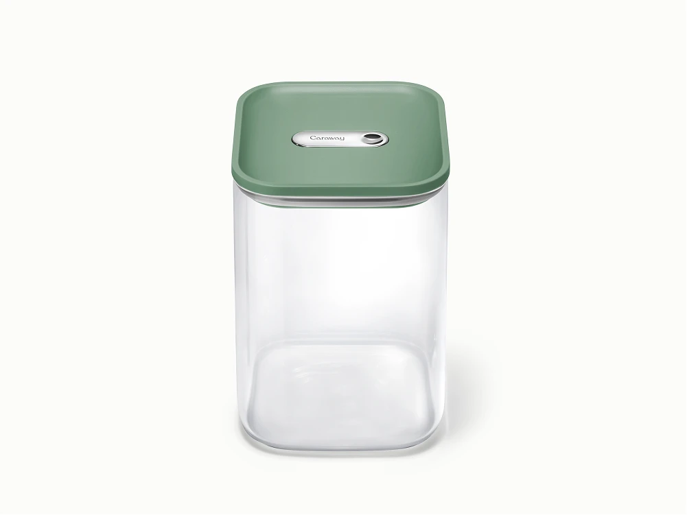 Large Glass Airtight Container - Sage - Hero