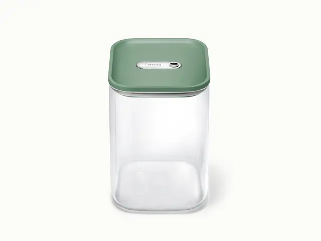 Large Glass Airtight Container - Sage - Hero