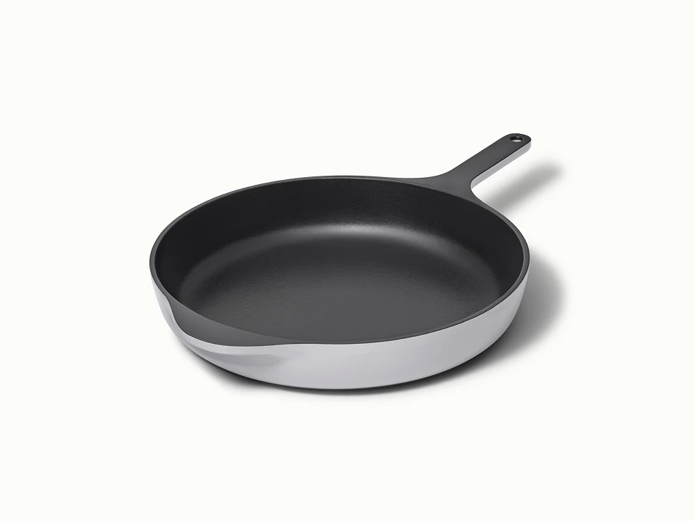 Enameled Cast Iron Large Skillet - Gray - Hero