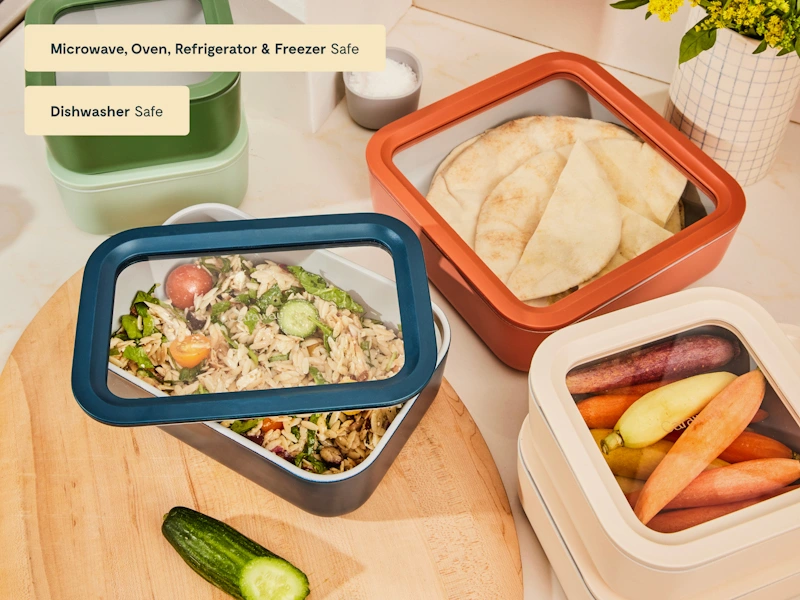 Food Storage Set - All Colors - Microwave Oven Refrigerator Freezer and Dishwasher Safe