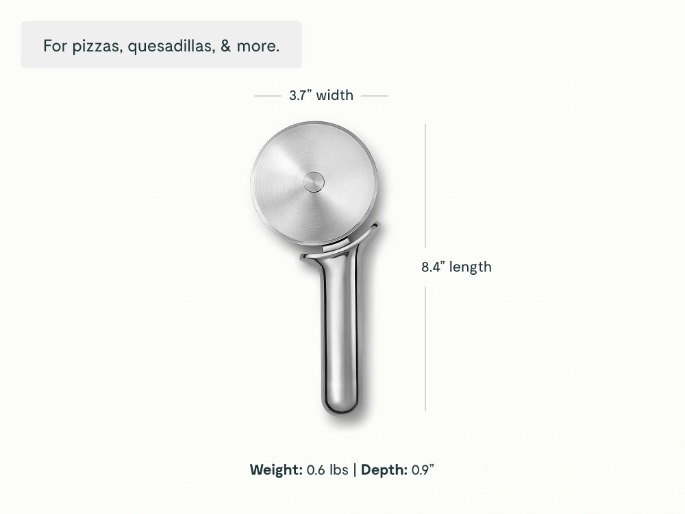 Pizza Cutter - Stainless Steel - Detail