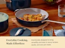 Ceramic Sauté Pan - Navy - Tablescape Lifestyle