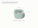 Mini Square Container - Mist - Detail