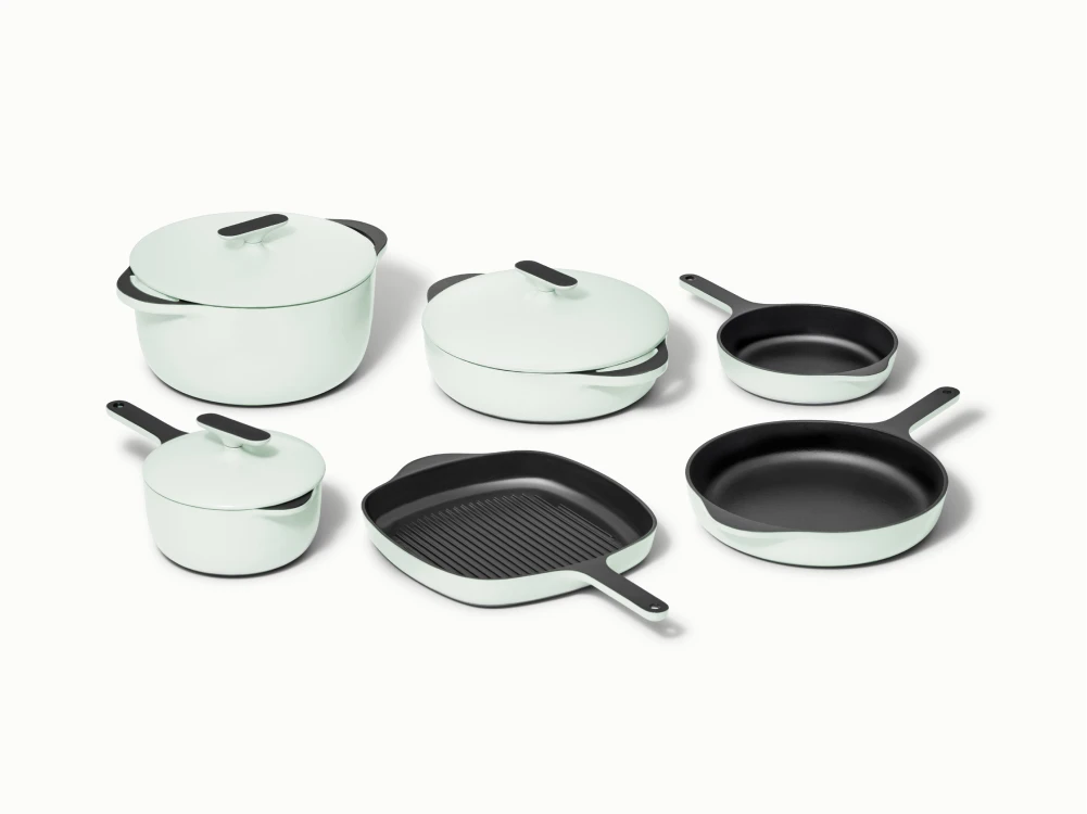 Enameled Cast Iron Set & Mini Duo - Light Mist - Hero