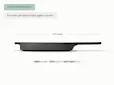 Enameled Cast Iron Grill Pan - Charcoal - Detail