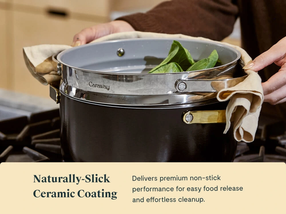 Large Steamer - Stainless Steel - Non-Stick Lifestyle