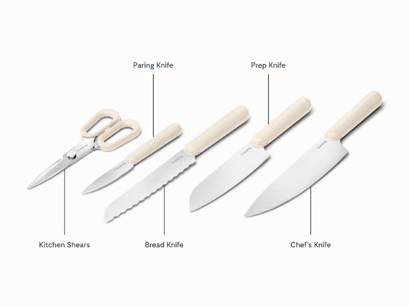 Knife Set - Cream - Detail