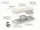 Glass Airtight Container Set - Cream - Detail